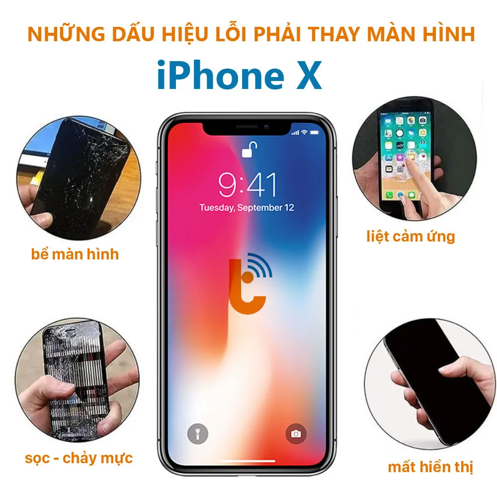 Các lỗi màn hình iPhone X thường gặp