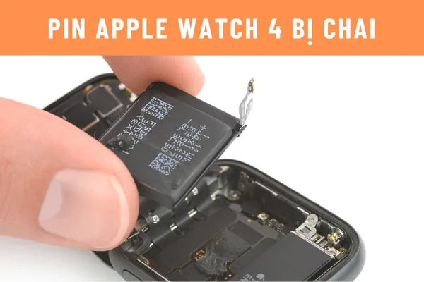 Pin Apple Watch Seri4 bị chai