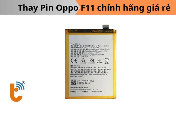 Thay Pin oppo F11 chính hãng