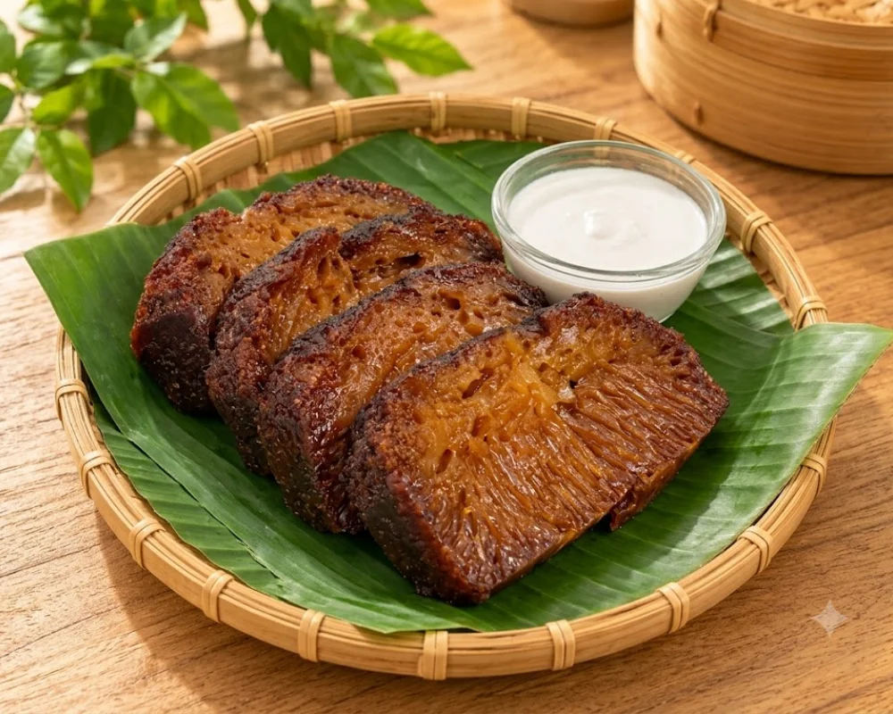 Bánh bò xốp mềm thơm mùi đường thốt nốt