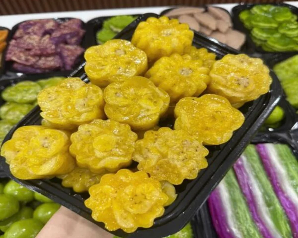 Bánh chuối hấp dẻo ngọt nước cốt dừa