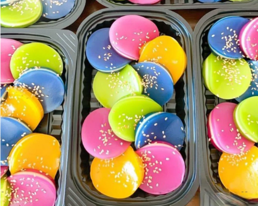 Bánh da lợn dẻo dai thơm mùi lá dứa