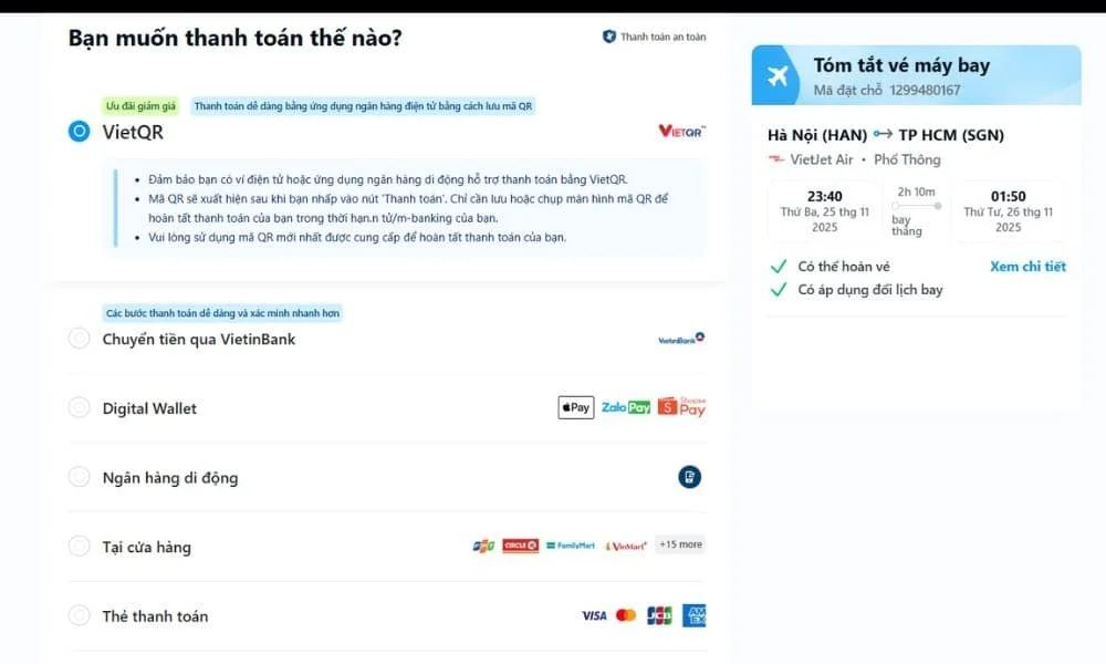 Traveloka hỗ trợ thanh toán linh hoạt khi đặt vé máy bay