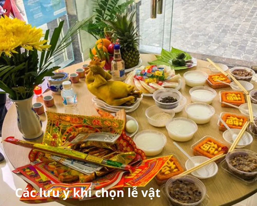 Cần chú ý trong việc chọn vật lễ để cúng