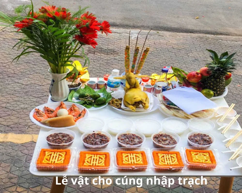 Các món lễ vật cho cúng nhập trạch